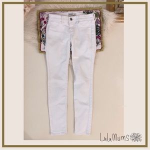 Abercrombie Girl’s White Denim Jeans 14